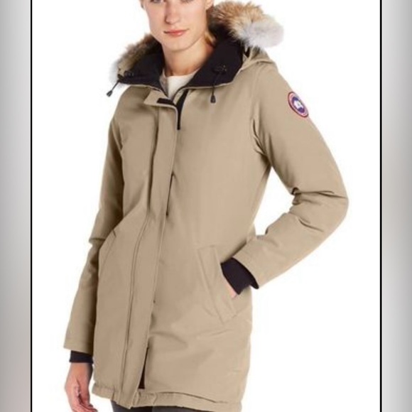 Canada Goose Victoria Parka in Tan - Picture 8 of 11